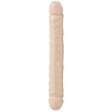 Junior Veined Double Header Bender - 12 in. White - Just Orgasmic