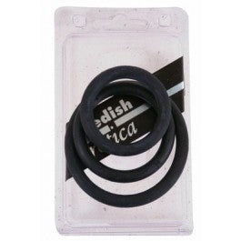 Rubber Ring Set Black (3) - Just Orgasmic