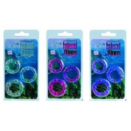 Silicone Island Rings Clear - Just Orgasmic