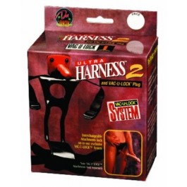 Ultra Harness 2 - Harness and Vac U Lock Plug (Box) - Just Orgasmic