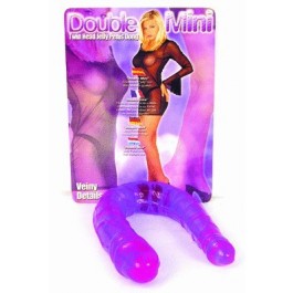Double Mini Dong Clear Lavender - Just Orgasmic