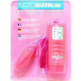 Aquasilks Waterproof Vibrating Bullet Pink - Just Orgasmic