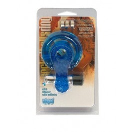 Cock N Balls Vibrating Silicone Ring Blue - Just Orgasmic