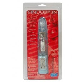 Silicone Mini Dolphin 7 Mode 5 Bead Row Vibe - Just Orgasmic