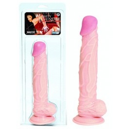 Mighty Pounder 9 in Realistic Dong Flesh Pink - Just Orgasmic