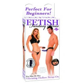 Fetish Fantasy Vibrating Hollow Strap On for Him or Her - Just Orgasmic