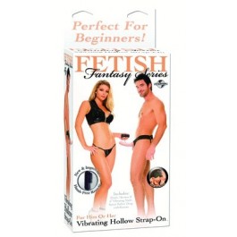 Fetish Fantasy Vibrating Hollow Strap On for Him or Her - Just Orgasmic