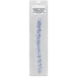 Basix Double Dong 16in. Clear - Just Orgasmic