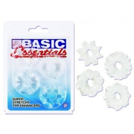 Basic Essentials Set of 4 Rings - Just Orgasmic