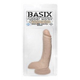 Basix Dong Thicky w/Suction Cup 8 in.Flesh - Just Orgasmic