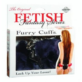 Fetish Fantasy Furry Cuffs Black - Just Orgasmic