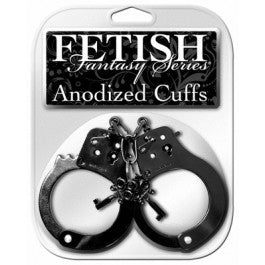 Fetish Fantasy Anodized Cuffs Black - Just Orgasmic
