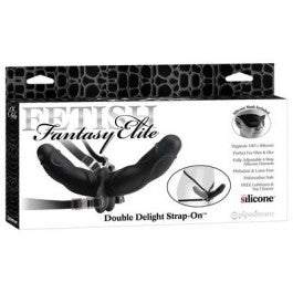 Fetish Fantasy Elite - Double Delight Strap On Black - Just Orgasmic