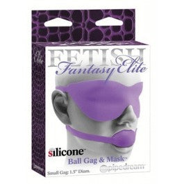Fetish Fantasy Elite - Ball Gag and Mask (Small) Purple - Just Orgasmic