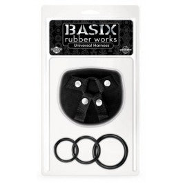 Basix Universal Harness One Size Black - Just Orgasmic