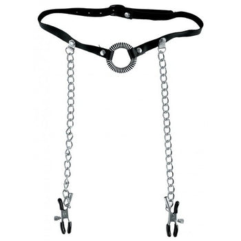 Fetish Fantasy Limited Edition O Ring Ball Gag and Nipple Clamps - Just Orgasmic