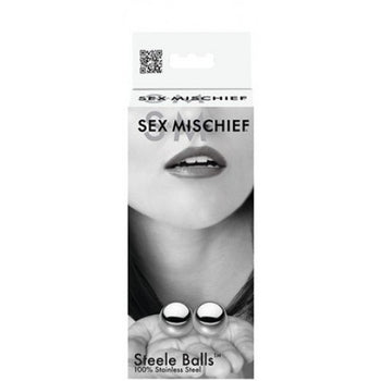 Sex & Mischief Kegel Steele Silver Duo Balls - Just Orgasmic