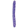 Basix Double Dong 16in. Purple - Just Orgasmic