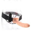 Fetish Fantasy 8 in. Vibrating Hollow Strap On Flesh - Just Orgasmic