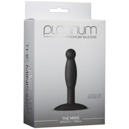 Platinum Premium Silicone The Minis Black Smooth Small - Just Orgasmic