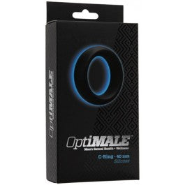 OptiMALE C Ring 40Mm Thick Black - Just Orgasmic