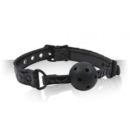 Sinful Black Ball Gag - Just Orgasmic