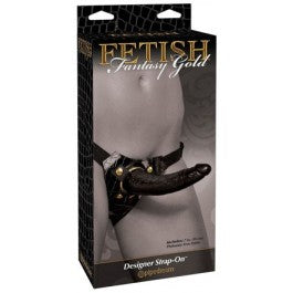 Fetish Fantasy Gold Designer Strap-On Black - Just Orgasmic